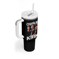 Charlie Kirk Tumbler With Handle Freedom Speech A True Patriot Tribute Bootleg - Wonder Print Shop
