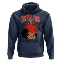 Bears Girl Hoodie Sports Fan Team Spirit Black Girls - Wonder Print Shop