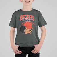 Bears Girl T Shirt For Kid Sports Fan Team Spirit Black Girls - Wonder Print Shop
