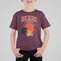 Bears Girl T Shirt For Kid Sports Fan Team Spirit Black Girls - Wonder Print Shop