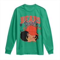 Bears Girl Long Sleeve Shirt Sports Fan Team Spirit Black Girls - Wonder Print Shop