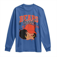 Bears Girl Long Sleeve Shirt Sports Fan Team Spirit Black Girls - Wonder Print Shop