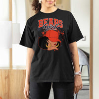 Bears Girl T Shirt For Women Sports Fan Team Spirit Black Girls - Wonder Print Shop