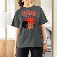Bears Girl T Shirt For Women Sports Fan Team Spirit Black Girls - Wonder Print Shop