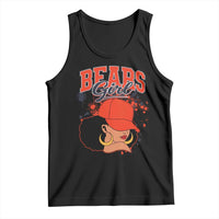 Bears Girl Tank Top Sports Fan Team Spirit Black Girls - Wonder Print Shop