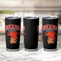 Bears Girl Tumbler Cup Sports Fan Team Spirit Black Girls - Wonder Print Shop