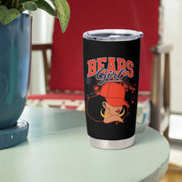 Bears Girl Tumbler Cup Sports Fan Team Spirit Black Girls - Wonder Print Shop