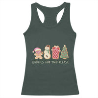 Christmas Pregnancy Announcement Racerback Tank Top Cookies For Two Please Xmas Maternity Gift
