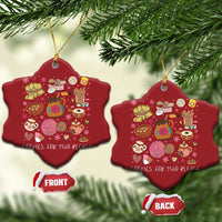 Mexican Pregnancy Announcement Christmas Ornament Cookies For Two Please Xmas Maternity Gift - Wonder Print Shop