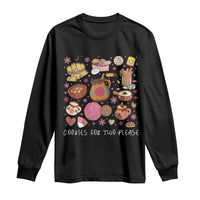 Mexican Christmas Pregnancy Announcement Long Sleeve Shirt Cookies For Two Please Xmas Maternity Gift