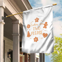Christmas Pregnant Garden Flag Cookies For Two Please Pregnancy Announcement - Wonder Print Shop