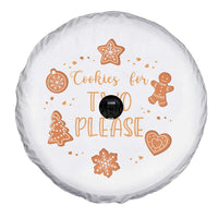 Christmas Pregnant Spare Tire Cover Cookies For Two Please Pregnancy Announcement - Wonder Print Shop