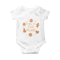 Christmas Pregnant Baby Onesie Cookies For Two Please Pregnancy Announcement - Wonder Print Shop