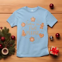 Christmas Pregnant T Shirt Cookies For Two Please Pregnancy Announcement - Wonder Print Shop