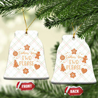 Christmas Pregnant Ceramic Ornament Cookies For Two Please Pregnancy Announcement - Wonder Print Shop