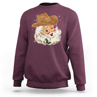 Christmas Cowboy Sweatshirt Santa Claus Vintage 90s Western Country Music Outfit - Wonder Print Shop