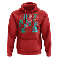 Christmas Pregnancy Announcement Hoodie Merry & Pregnant Era Cute Groovy Christmas Holiday Xmas