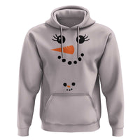Christmas Pregnancy Announcement Hoodie Snowman Face Xmas Maternity Gift