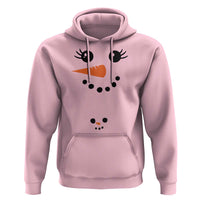 Christmas Pregnancy Announcement Hoodie Snowman Face Xmas Maternity Gift