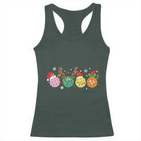 Funny Pickleball Lover Christmas Racerback Tank Top