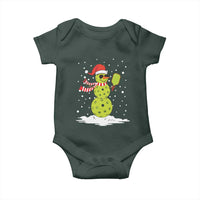 Pickleball Christmas Baby Onesie Santa Hat Snowman Xmas