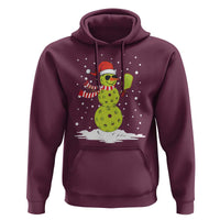 Pickleball Christmas Hoodie Santa Hat Snowman Xmas