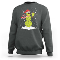 Pickleball Christmas Sweatshirt Santa Hat Snowman Xmas - Wonder Print Shop