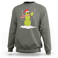 Pickleball Christmas Sweatshirt Santa Hat Snowman Xmas - Wonder Print Shop