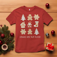 Christmas Pregnancy Announcement T Shirt Cookies For Two Please Maternity Gift - Wonder Print Shop