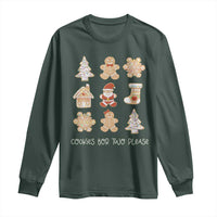 Christmas Pregnancy Announcement Long Sleeve Shirt Cookies For Two Please Maternity Gift