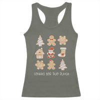 Christmas Pregnancy Announcement Racerback Tank Top Cookies For Two Please Maternity Gift