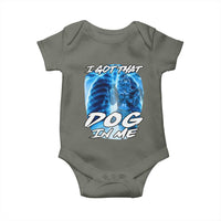 I Got That Dog In Me Wolf Alpha Baby Onesie Xray Werewolf