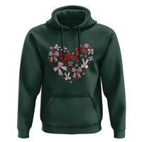 Coquette Valentine's Day Heart Bow Hoodie