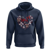 Coquette Valentine's Day Heart Bow Hoodie
