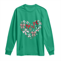 Coquette Valentine's Day Heart Bow Long Sleeve Shirt