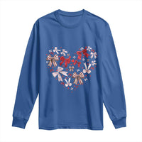 Coquette Valentine's Day Heart Bow Long Sleeve Shirt