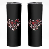 Coquette Valentine's Day Heart Bow Skinny Tumbler