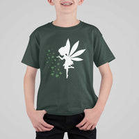 Marijuana T Shirt For Kid Weed Fairy Fantasy Leaf Stoner Pot Smoker Cannabis - Wonder Print Shop