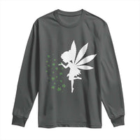 Marijuana Long Sleeve Shirt Weed Fairy Fantasy Leaf Stoner Pot Smoker Cannabis