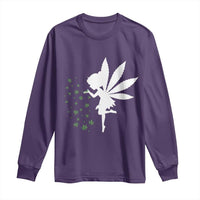 Marijuana Long Sleeve Shirt Weed Fairy Fantasy Leaf Stoner Pot Smoker Cannabis