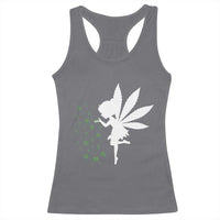 Marijuana Racerback Tank Top Weed Fairy Fantasy Leaf Stoner Pot Smoker Cannabis