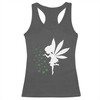 Marijuana Racerback Tank Top Weed Fairy Fantasy Leaf Stoner Pot Smoker Cannabis