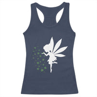 Marijuana Racerback Tank Top Weed Fairy Fantasy Leaf Stoner Pot Smoker Cannabis