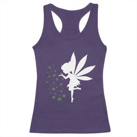 Marijuana Racerback Tank Top Weed Fairy Fantasy Leaf Stoner Pot Smoker Cannabis