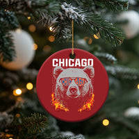 Bears Mascot Christmas Ornament Vintage Retro Chicago - Wonder Print Shop