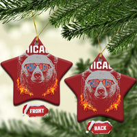 Bears Mascot Christmas Ornament Vintage Retro Chicago - Wonder Print Shop