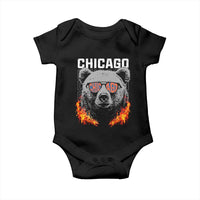 Bears Mascot Baby Onesie Vintage Retro Chicago - Wonder Print Shop