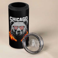 Bears Mascot 4 in 1 Can Cooler Tumbler Vintage Retro Chicago - Wonder Print Shop