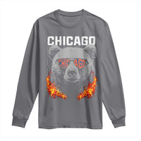 Bears Mascot Long Sleeve Shirt Vintage Retro Chicago - Wonder Print Shop