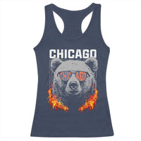 Bears Mascot Racerback Tank Top Vintage Retro Chicago - Wonder Print Shop